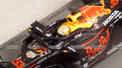 Aston Martin Red Bull Racing RB16 No.33 Red Bull Racing - Winner 70th Anniversary GP 2020 - Max Verstappen, S6479, Spark 1:43