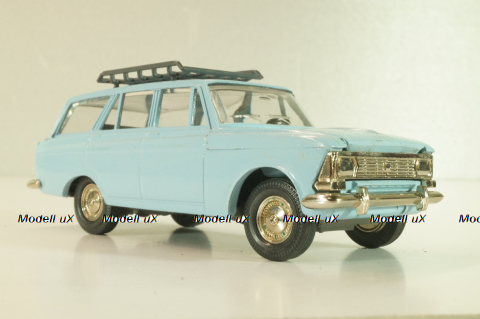 Москвич-427 с багажником, октябрь 1991г., голубой, Тантал/Радон 1:43