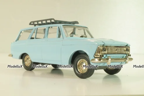 Москвич-427 с багажником, октябрь 1991г., голубой, Тантал/Радон 1:43