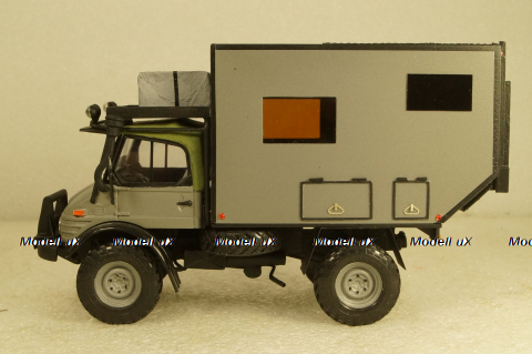 Mercedes Unimog 4х4 Кемпинг серый, KV мастерская 1:43