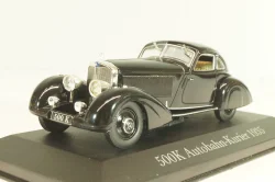 Mercedes 500 K Autobahnkurier (W29) 1934, black, MBOMS002, Mercedes-Benz Offizielle Modell Sammlung #02, Altaya 1:43