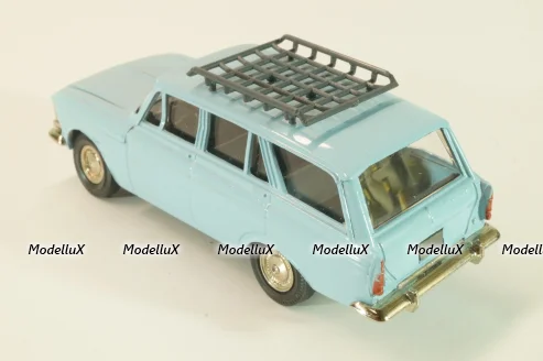 Москвич-427 с багажником, октябрь 1991г., голубой, Тантал/Радон 1:43