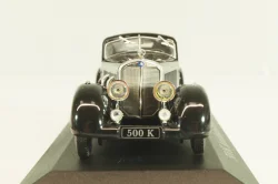 Mercedes 500 K Autobahnkurier (W29) 1934, black, MBOMS002, Mercedes-Benz Offizielle Modell Sammlung #02, Altaya 1:43