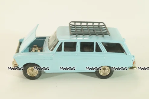 Москвич-427 с багажником, октябрь 1991г., голубой, Тантал/Радон 1:43