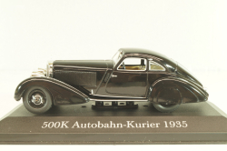 Mercedes-Benz 500 K Autobahnkurier (W29) 1935, black, MBOMS002, Mercedes-Benz Offizielle Modell Sammlung #02, Altaya 1:43