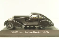 Mercedes 500 K Autobahnkurier (W29) 1934, black, MBOMS002, Mercedes-Benz Offizielle Modell Sammlung #02, Altaya 1:43