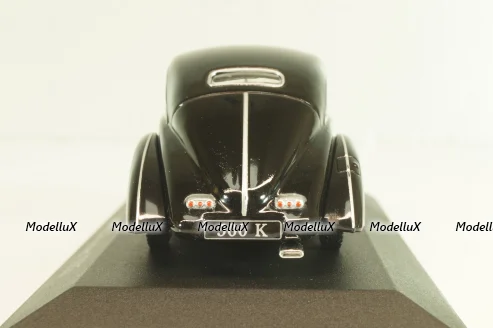 Mercedes 500 K Autobahnkurier (W29) 1934, black, MBOMS002, Mercedes-Benz Offizielle Modell Sammlung #02, Altaya 1:43