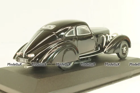 Mercedes 500 K Autobahnkurier (W29) 1934, black, MBOMS002, Mercedes-Benz Offizielle Modell Sammlung #02, Altaya 1:43