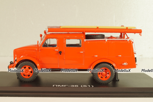 ПМГ-36(51) пожарный автомобиль на шасси Газ-51, SSM1440, SSM 1:43