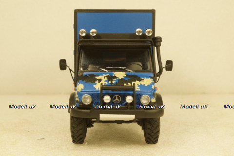 Merсedes Unimog 4х4 Кемпинг синий, KV мастерская 1:43