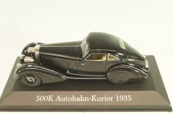 Mercedes 500 K Autobahnkurier (W29) 1934, black, MBOMS002, Mercedes-Benz Offizielle Modell Sammlung #02, Altaya 1:43