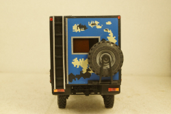 Merсedes Unimog 4х4 Кемпинг синий, KV мастерская 1:43