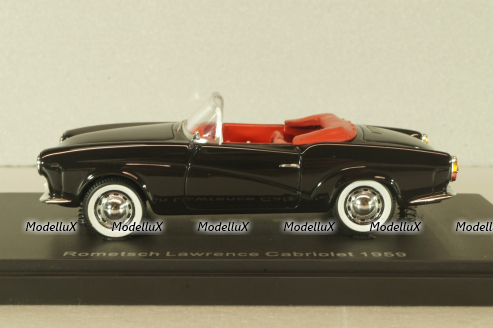 Volkswagen Rometsch Lawrence Cabriolet 1957, black, BOS Models 1:43 