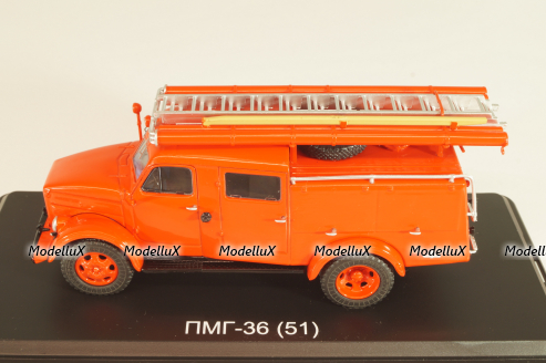 ПМГ-36(51) пожарный автомобиль на шасси Газ-51, SSM1440, SSM 1:43