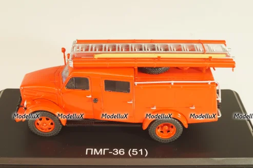 ПМГ-36(51) пожарный автомобиль на шасси Газ-51, SSM1440, SSM 1:43