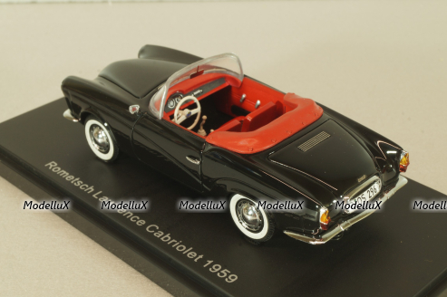 Volkswagen Rometsch Lawrence Cabriolet 1957, black, BOS Models 1:43 