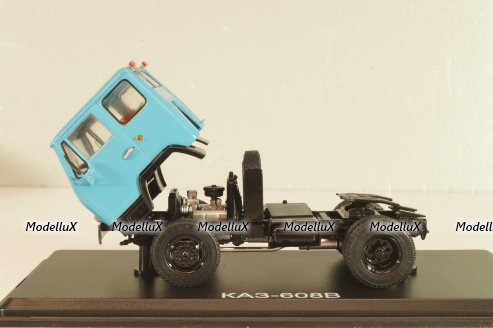 Каз-608В тягач, голубой, SSM1292, SSM 1:43