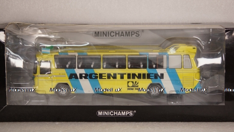 Mercedes O302 Bus Futball-VM 1974 "Team Argentinien" , 439035185, Minichamps 1:43