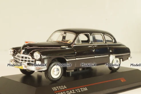 Газ-12 Зим, лимузин 1952, черный, IST024 1:43