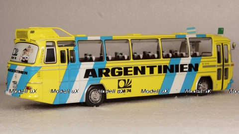 Mercedes O302 Bus Futball-VM 1974 "Team Argentinien" , 439035185, Minichamps 1:43