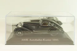 Mercedes 500 K Autobahnkurier (W29) 1934, black, MBOMS002, Mercedes-Benz Offizielle Modell Sammlung #02, Altaya 1:43