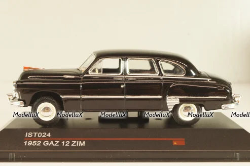 Газ-12 Зим, лимузин 1952, черный, IST024 1:43