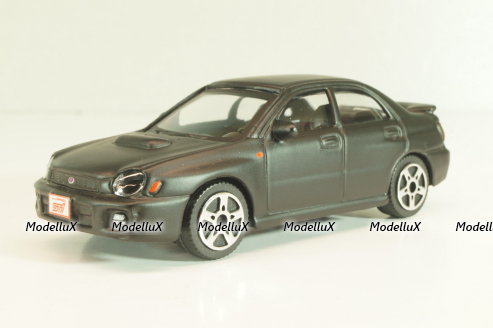 Subaru Impreza matt black, Burago 1:43