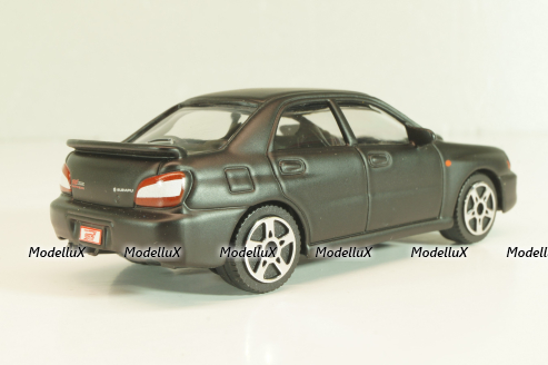 Subaru Impreza matt black, Burago 1:43