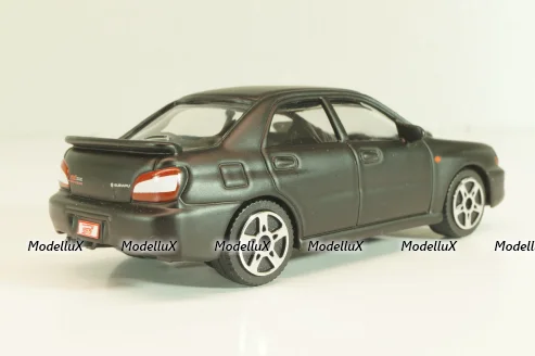 Subaru Impreza matt black, Burago 1:43