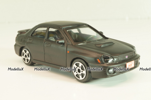 Subaru Impreza matt black, Burago 1:43