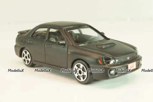 Subaru Impreza matt black, Burago 1:43