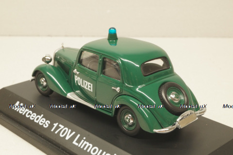 Mercedes-Benz 170V Polizei Limousine (W136) 1936, green, 02364, Schuco 1:43