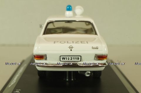 Opel Kadett B Polizei 1965, white, 02943, Schuco 1:43