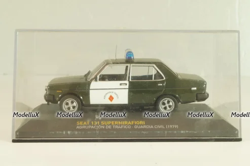 Seat 131 Supermirafiori, Guardia Civil 1979, Police,  green/white, Altaya 1:43 Уценка!