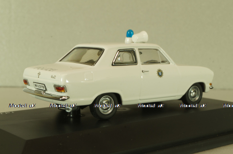 Opel Kadett B Polizei 1965, white, 02943, Schuco 1:43