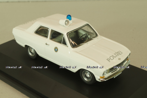Opel Kadett B Polizei 1965, white, 02943, Schuco 1:43