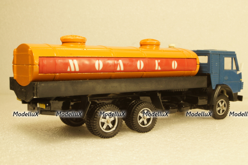 Камаз-53212, молоковоз, синий/оранжевый, Арек 1:43