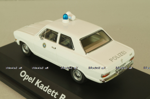Opel Kadett B Polizei 1965, white, 02943, Schuco 1:43