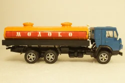 Камаз-53212, молоковоз, синий/оранжевый, Арек 1:43