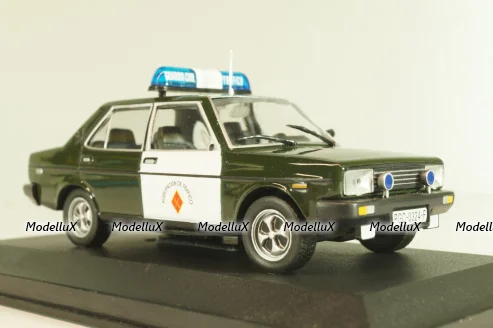 Seat 131 Supermirafiori, Guardia Civil 1979, Police,  green/white, Altaya 1:43 Уценка!
