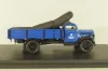 Opel Blitz S 3t THW, truck with boat, dark blue, 03053, Schuco 1:43