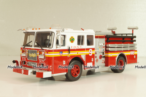 Seagrave Marauder II fire pump appliance, New York Fire Department 2003, Altaya 1:43