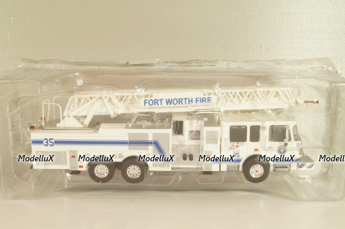 Smeal Spartan 105 RM USA 2015, fire ladder, white, Altaya 1:43