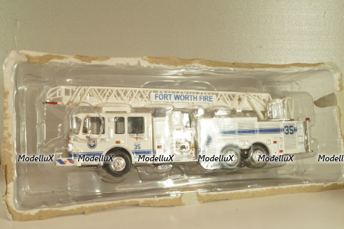 Smeal Spartan 105 RM USA 2015, fire ladder, white, Altaya 1:43