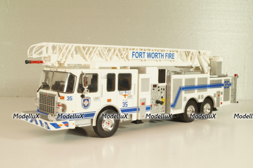 Smeal Spartan 105 RM USA 2015, fire ladder, white, Altaya 1:43