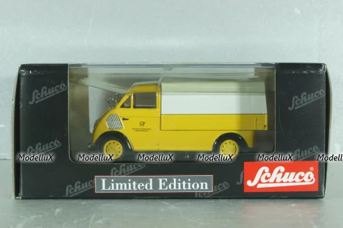 DKW Schnellaster Typ 30 pickup "Deutsche Bundespost" 1954, yellow, 02393, Schuco 1:43