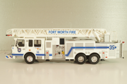 Smeal Spartan 105 RM USA 2015, fire ladder, white, Altaya 1:43