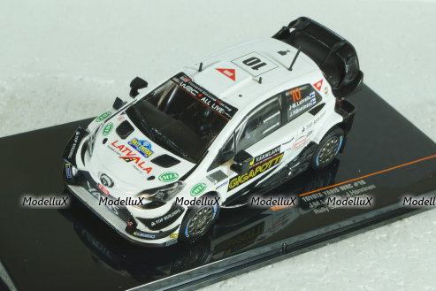 Toyota Yaris WRC #10 Rallye Sweden 2020 Latvala, Hänninen, IXO 1:43
