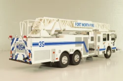 Smeal Spartan 105 RM USA 2015, fire ladder, white, Altaya 1:43