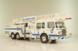Smeal Spartan 105 RM USA 2015, fire ladder, white, Altaya 1:43